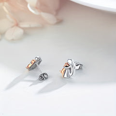 Cartoon Girls Dog Stud Earrings for Birthday Party