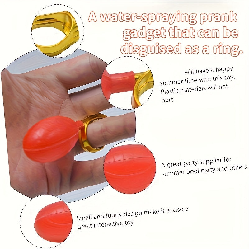 Adult Spray Water Ring Toys Prank Kit Noise Plastic Outdoor Party Bags