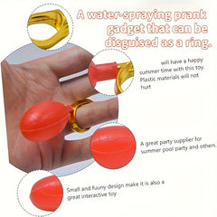 Adult Spray Water Ring Toys Prank Kit Noise Plastic Outdoor Party Bags