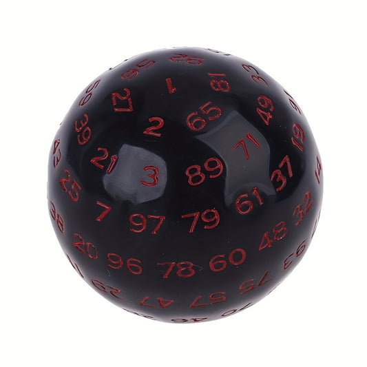 1pc 100 sided Numbers 1 100 Dice D100 Large Ball Game Dice Collectible Dice