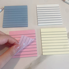 4 Pack 7 X 7 Clear Sticky Notes Bright Self-adhesive Pad 50 Sheets