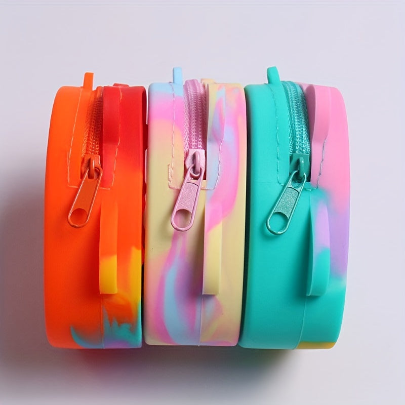Rainbow Owl Silicone Coin Purse for Girls