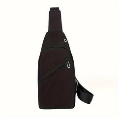Large Capacity Crossbody Pack Sling Bag with Earphone Hole