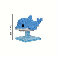 Animal Building Block Set: Whales, Dolphins, Penguins, Flamingos, Owls, Pandas
