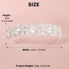 Rhinestone Tiara Crown Wedding Hair Jewelry