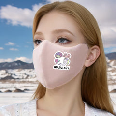 3D Fleece Lined Warm Face Mask w/ Colorful Mic & Earpi