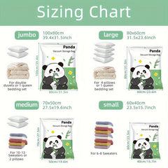 1pc Panda Vacuum Compression Storage Bag Space Saving Organize