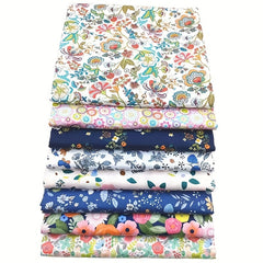 8pcs Multicolor Polka Dot Cotton Fabric Patchwork DIY Crafting