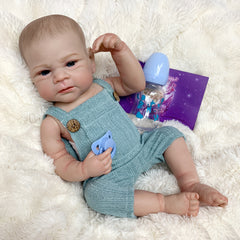 Elijah Bebe Reborn Boy Full Body Vinyl Soft Touch Realistic Newborn Baby Doll