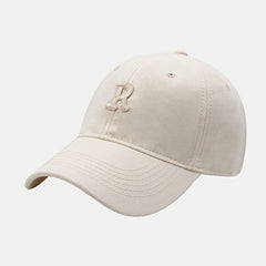 R Embroidery Baseball Cap Solid Sun Hat Lightweight Sports Hat For Women