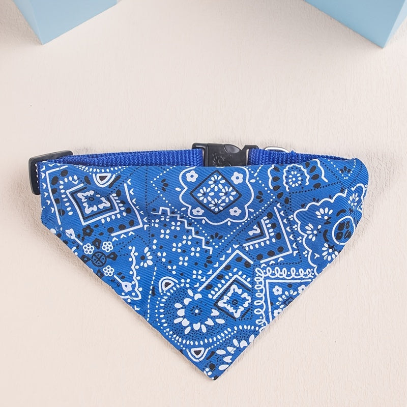 Floral Print Bandana for Small Pets Under 15lbs