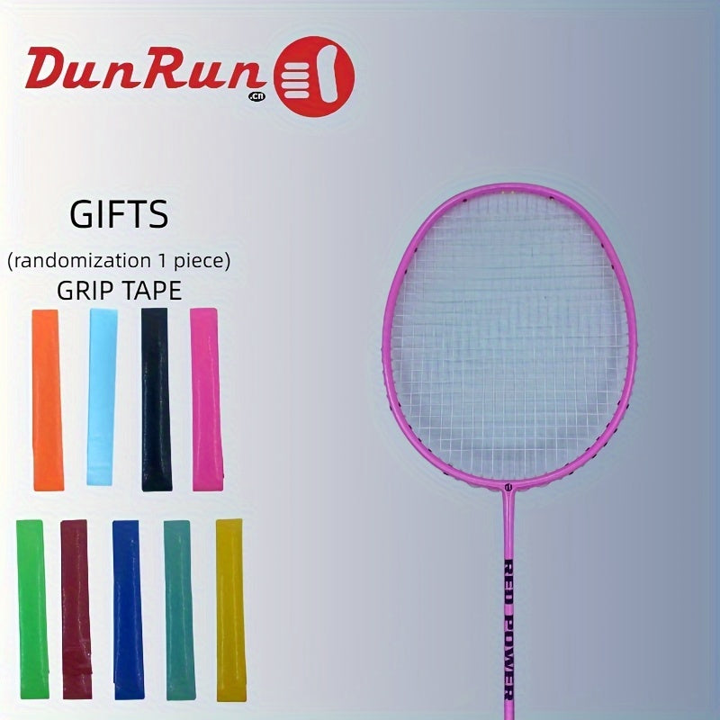 DUNRUN 1pc Full Carbon Badminton Racket with Overgrip