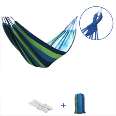 Portable Canvas Hammock for Camping & Dormitory Use, Anti Rollover