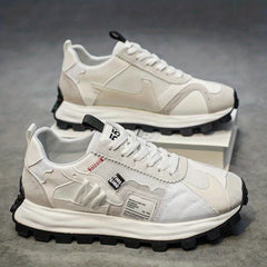Men's Mesh Lace-up Walking Shoes Outdoor Sneakers