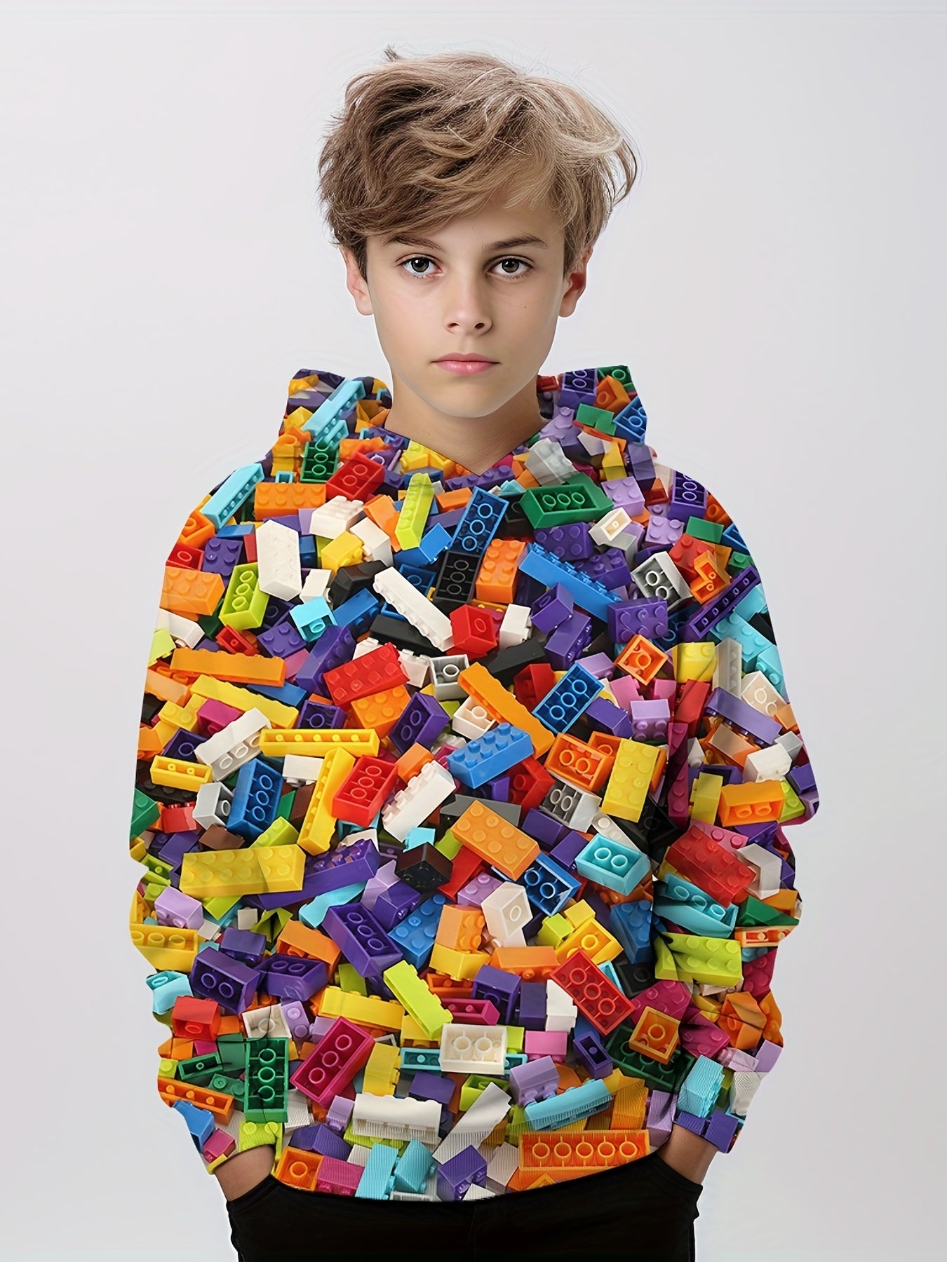 3D Print Boys Hooded Sweatshirt Spring Fall Kids Clothing