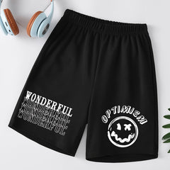 Boys Casual Print Shorts For Summer Sports Kids Clothes