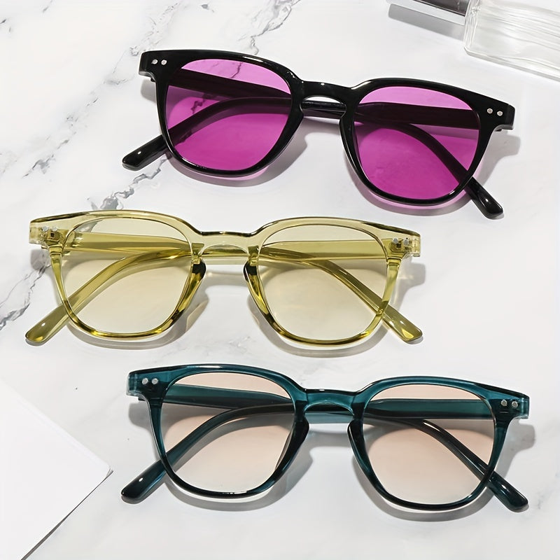 Jelly Square Sunglasses UV400 Anti Glare Sun Shades