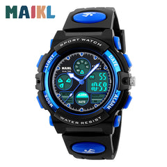 Boys Casual Digital Waterproof Sport Watch Alarm Calendar Birthday Gift