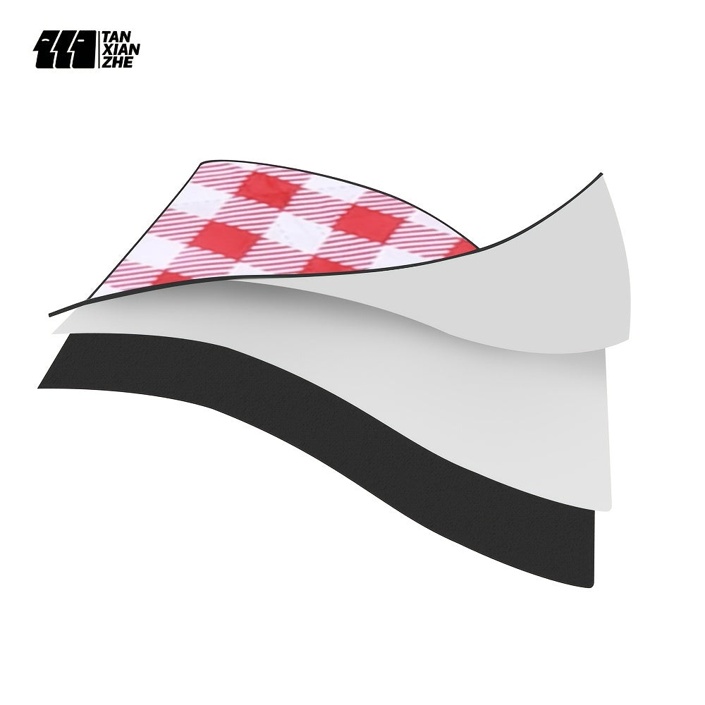 Tan Xian Zhe Foldable Waterproof Plaid Picnic Mat