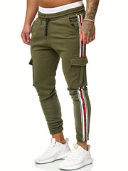 Men's Pocket Striped Sweatpants
