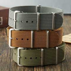 Nylon Watch Strap 18mm 20mm 22mm Stainless Steel Buckle