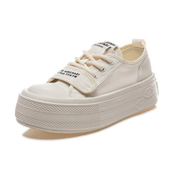 Women's Thick Bottom Sport Shoes Lace Up Board Shoes