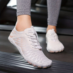 Unisex Lace Up Barefoot Water Shoes Quick Drying Sneakers