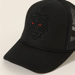 Tiger Embroidery Baseball Cap Hip Hop Dad Hat Mesh Trucker Hats