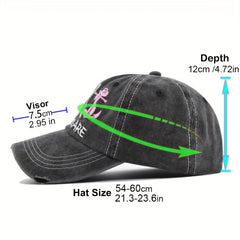 Boat Hair Don't Care Baseball Cap Embroidery Candy Washed Distressed Sun Hat