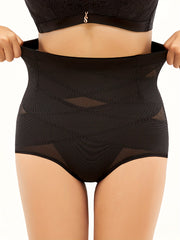 Mesh Stitching Shaping Panties Tummy Control Compression Panties