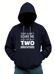 Funny Two Daughter Letter Print Hoodies For Men Graphic Sweatshirt