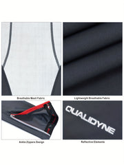 Qualidyne Men's Thermal Cycling Bib Tights 3D Padded