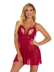 Sexy Lace Chemise Lingerie Babydoll Nightgown