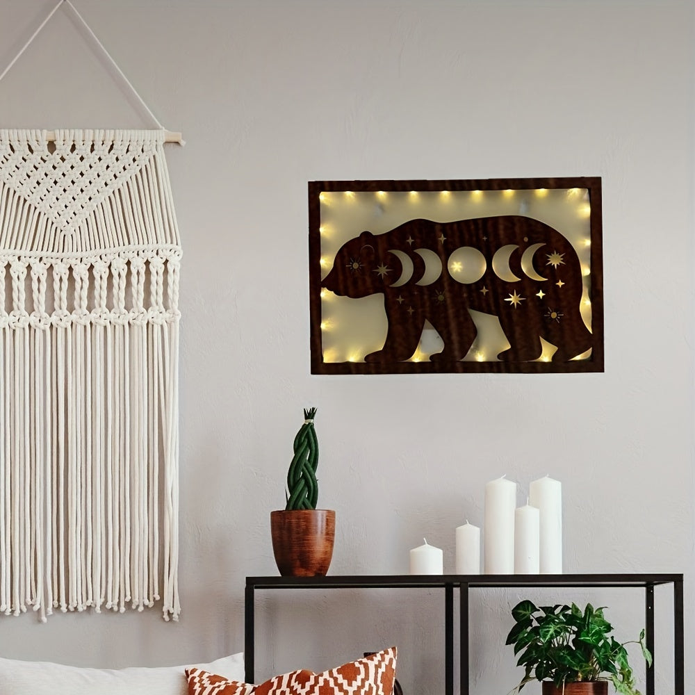 LED Wooden Board Butterfly Series Hanging Light