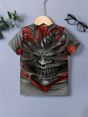 Boy's Devil Graphic T shirt Casual 3D Print Tee Kid's Clothing