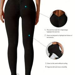 V Shape Waist Yoga Pants High Stretch Leggings