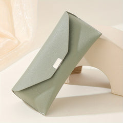 Solid Glasses Bag PU Leather Sunglasses Storage Pouch Case