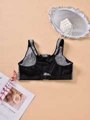 Zipper Front Sporty Bra High Stretch