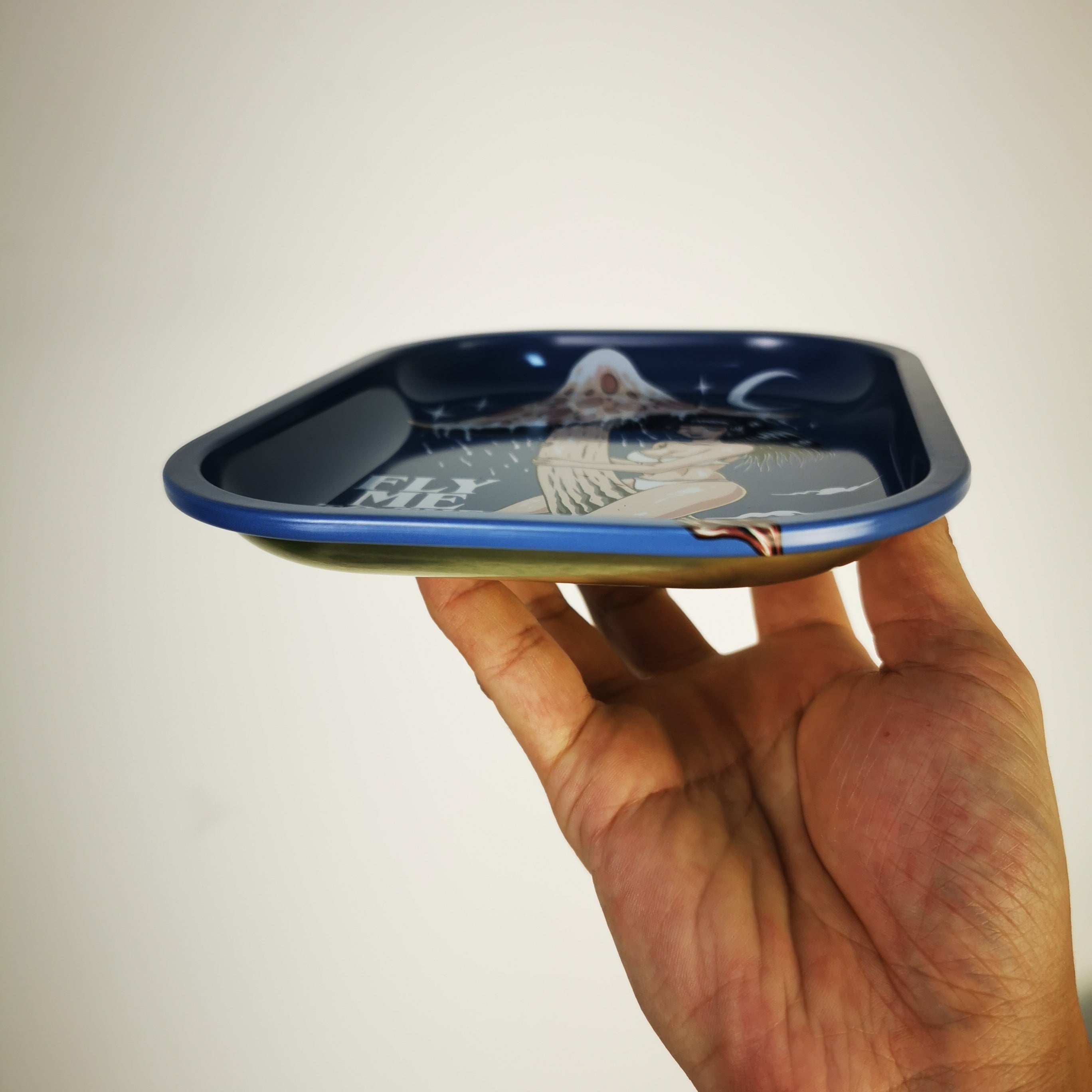 Pattern Metal Rolling Tray Wake Up Tray