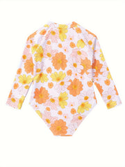 Girls Dreamy Flower 1pc Swimwear - Beach Vacation