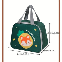 Children Insulation Bag Lunch Box Student Dinosaur Fox Lunch Bag Cartoon