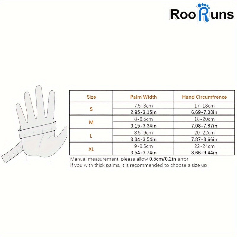 RooRuns Winter Cycling Gloves for Men and Women