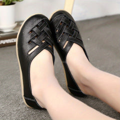 Women's Cross Strap Flat Shoes Soft Sole Non Slip Outdoor Walking Flats