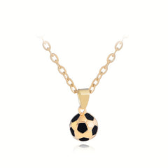 Football Necklace Vintage Sports Fan Pendant Jewelry Gift