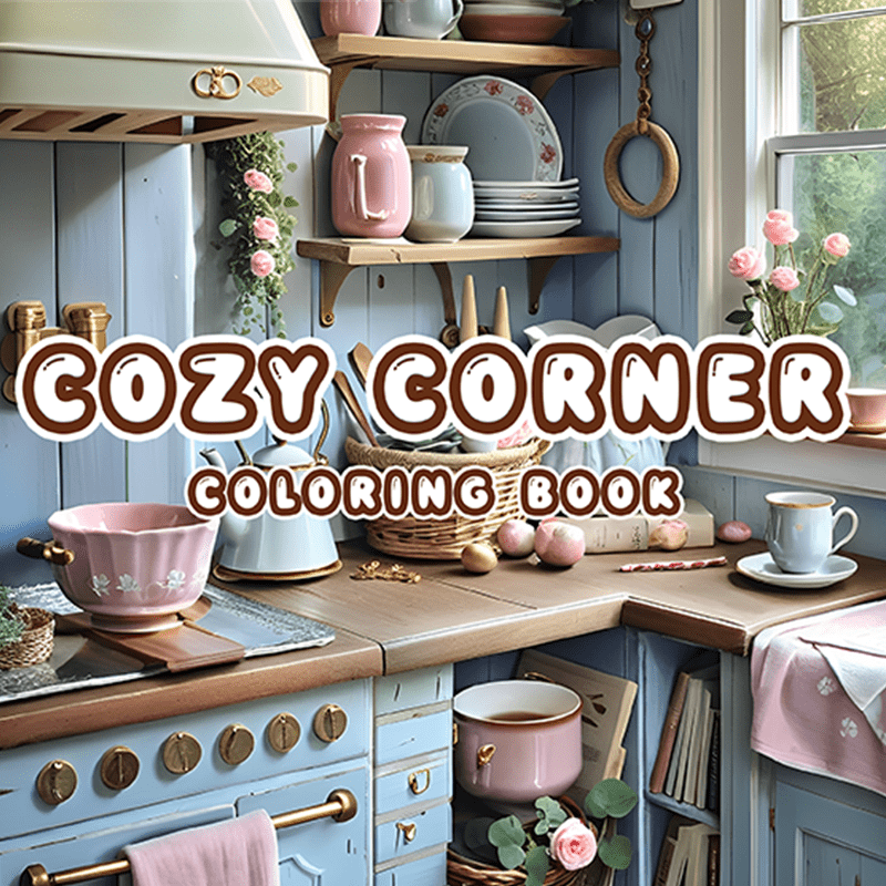 Cozy Corner Adult Coloring Book 22 Pages 20x20 cm Deluxe Edition