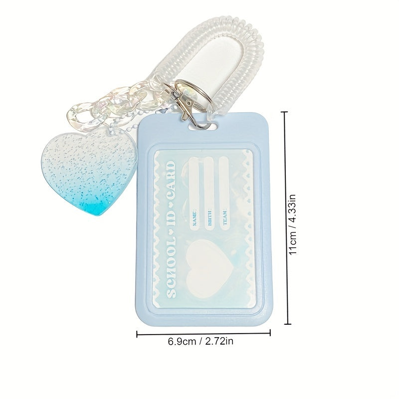 Vertical High Value Card Holder Flash Love Clouds Gradient