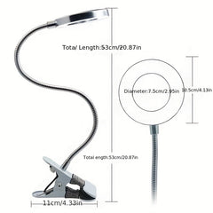 LED Desk Lamp Table Clamp Microblading Tattoo Eye Protection Light 3 Modes