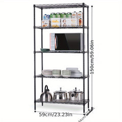 Adjustable Metal Storage Rack with 4 5-Tier Shelves
