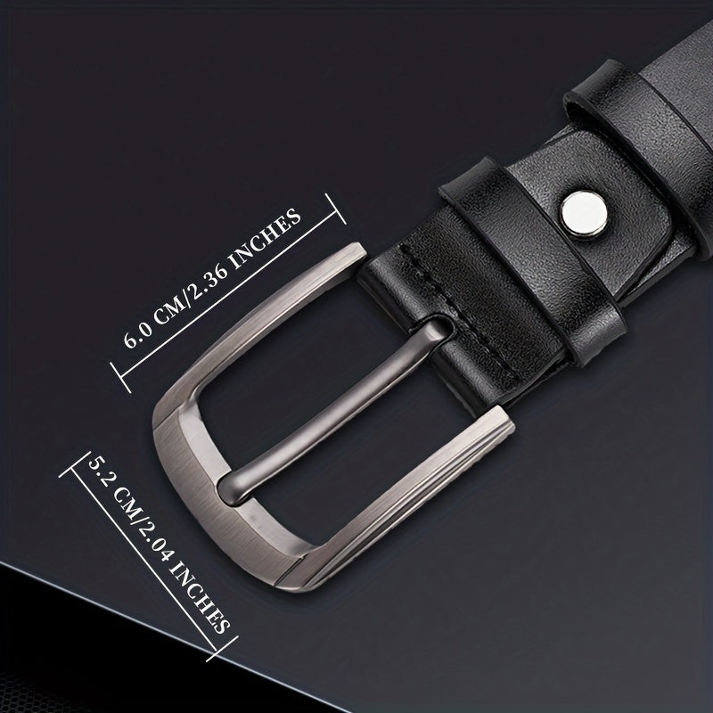 Men's Casual Buckle Belt PU Decorative Accessories