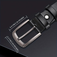 Men's PU Leather Business Belt for Dress Pants